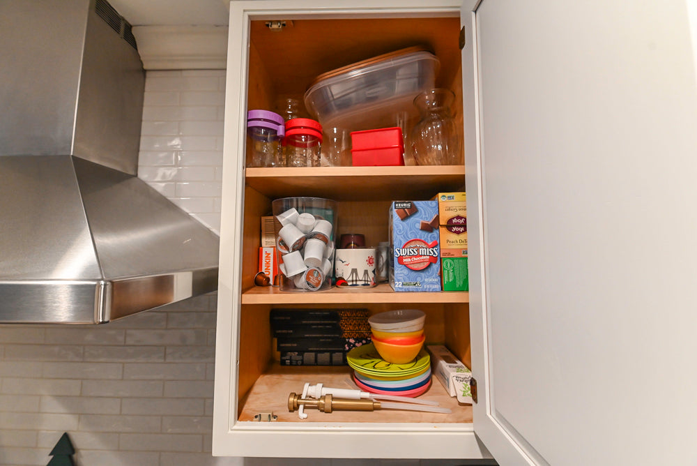 Traditional White Kitchen with Marble Top Island and Appliances