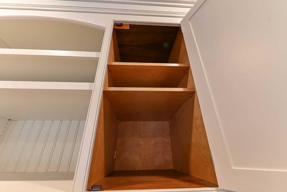 Kountry Kraft Traditional White Kitchen with Island, Granite Countertops & Appliances