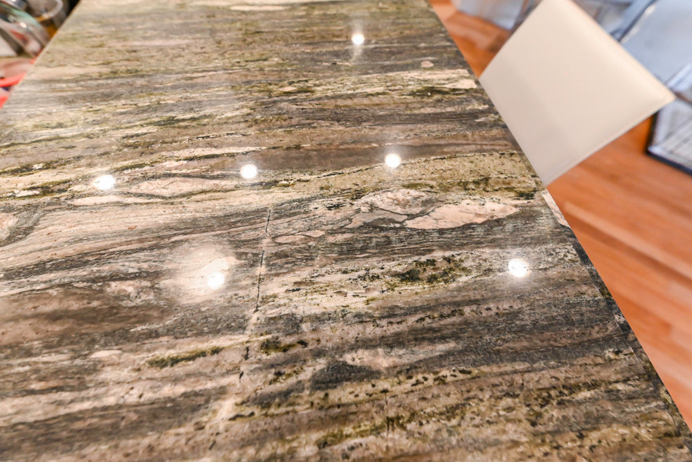 Kountry Kraft Traditional White Kitchen with Island, Granite Countertops & Appliances