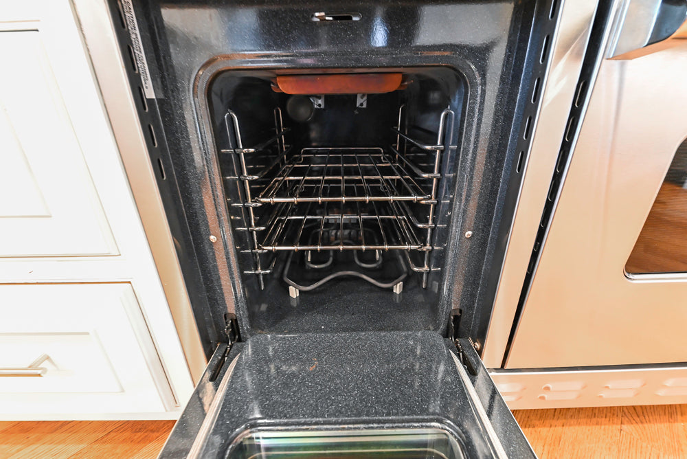 Kountry Kraft Traditional White Kitchen with Island, Granite Countertops & Appliances