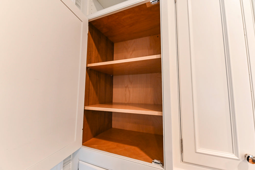 Kountry Kraft Traditional White Kitchen with Island, Granite Countertops & Appliances