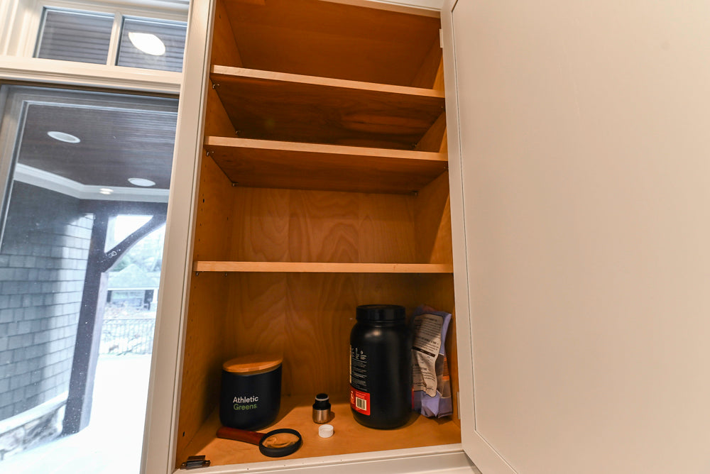 Kountry Kraft Traditional White Kitchen with Island, Granite Countertops & Appliances