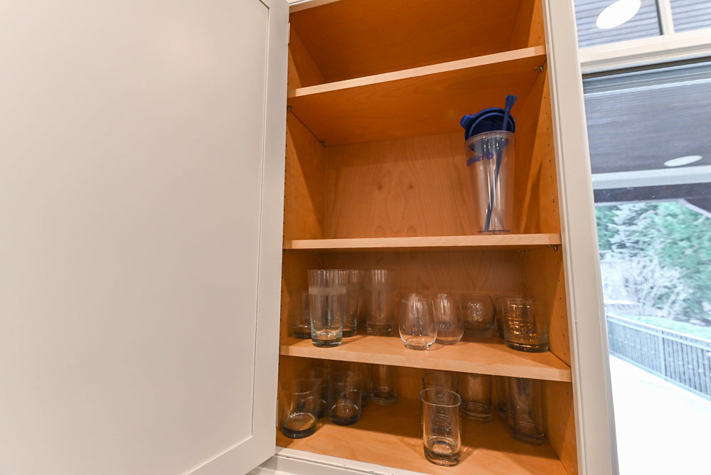 Kountry Kraft Traditional White Kitchen with Island, Granite Countertops & Appliances