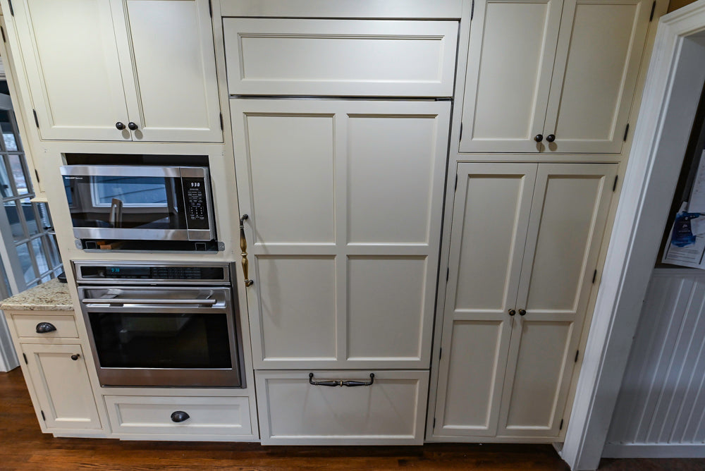 Signature Custom Cabinetry Traditional Cream Kitchen with Dry Bar and Desk Area