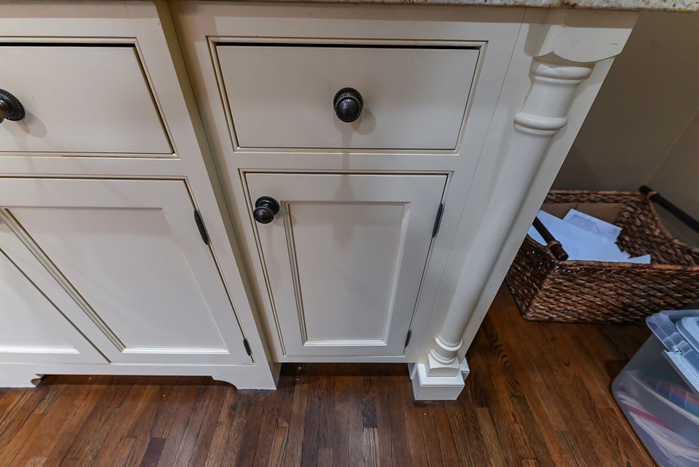 Signature Custom Cabinetry Traditional Cream Kitchen with Dry Bar and Desk Area