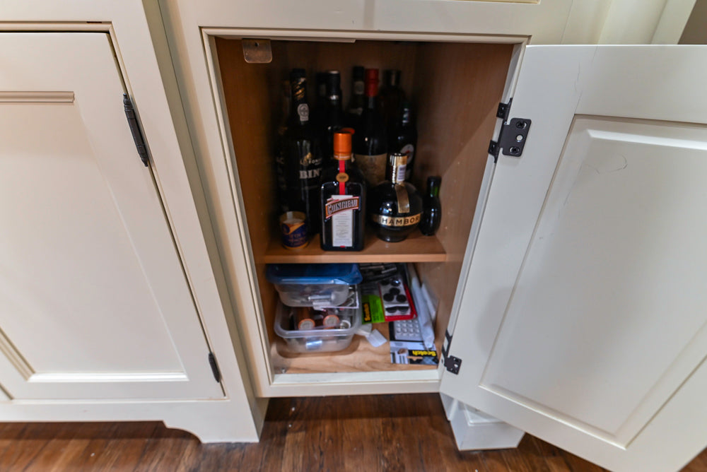 Signature Custom Cabinetry Traditional Cream Kitchen with Dry Bar and Desk Area