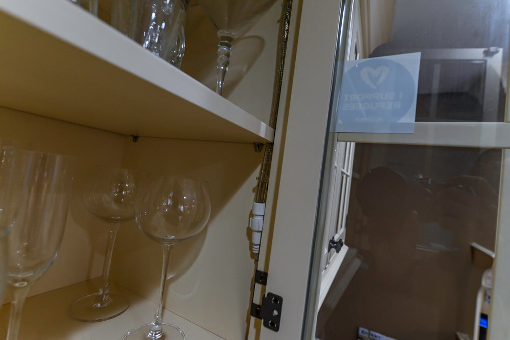 Signature Custom Cabinetry Traditional Cream Kitchen with Dry Bar and Desk Area