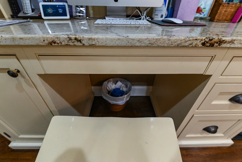 Signature Custom Cabinetry Traditional Cream Kitchen with Dry Bar and Desk Area
