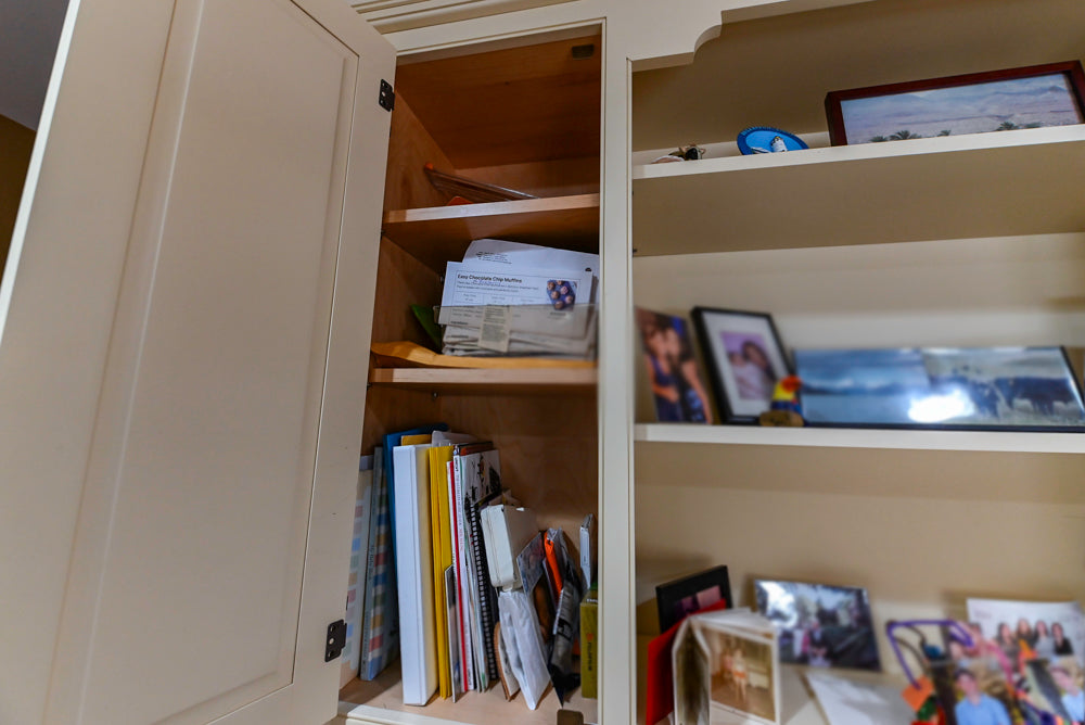 Signature Custom Cabinetry Traditional Cream Kitchen with Dry Bar and Desk Area