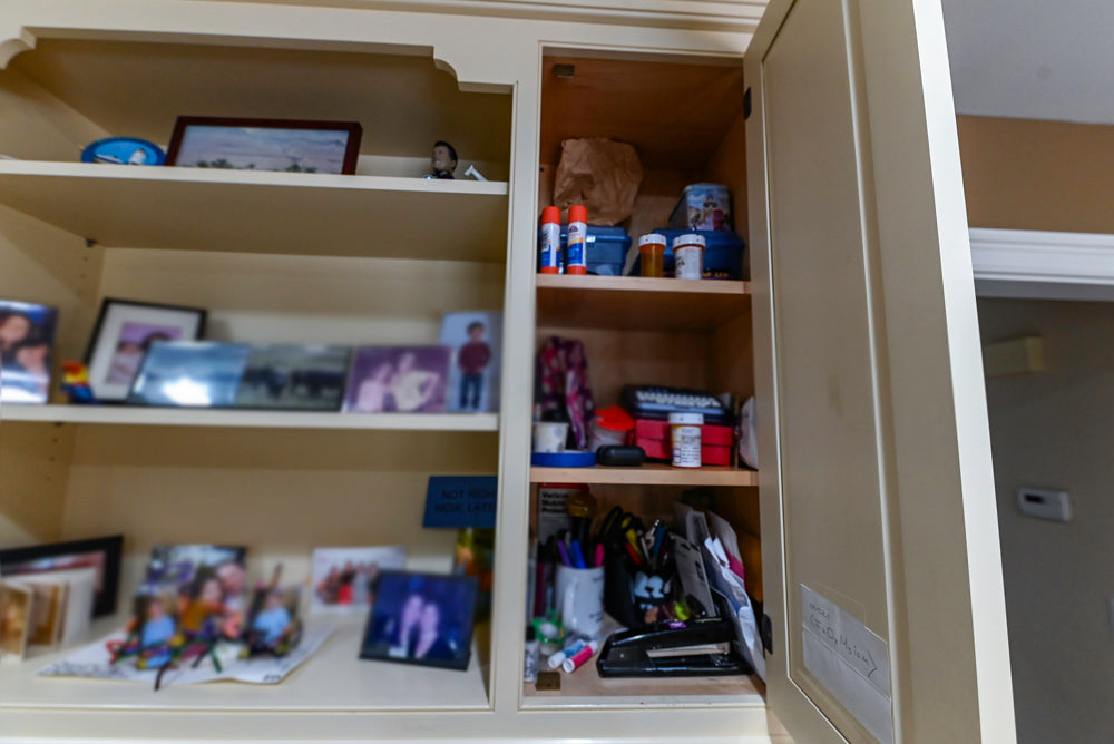 Signature Custom Cabinetry Traditional Cream Kitchen with Dry Bar and Desk Area