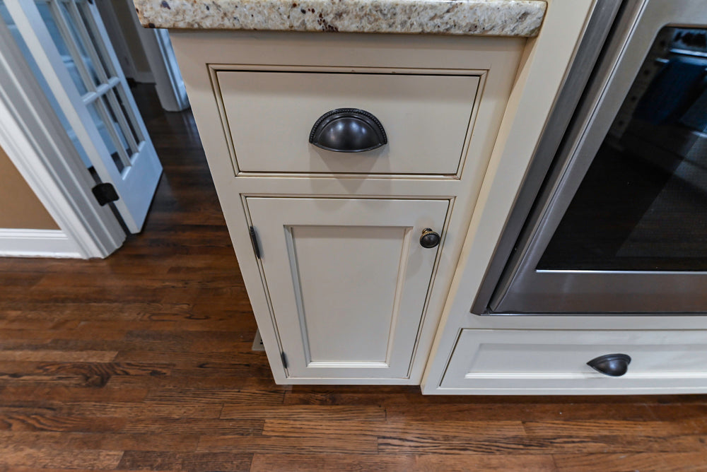 Signature Custom Cabinetry Traditional Cream Kitchen with Dry Bar and Desk Area