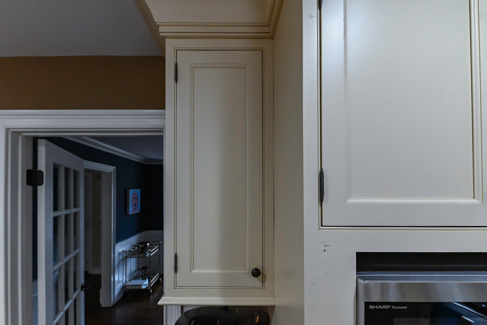 Signature Custom Cabinetry Traditional Cream Kitchen with Dry Bar and Desk Area