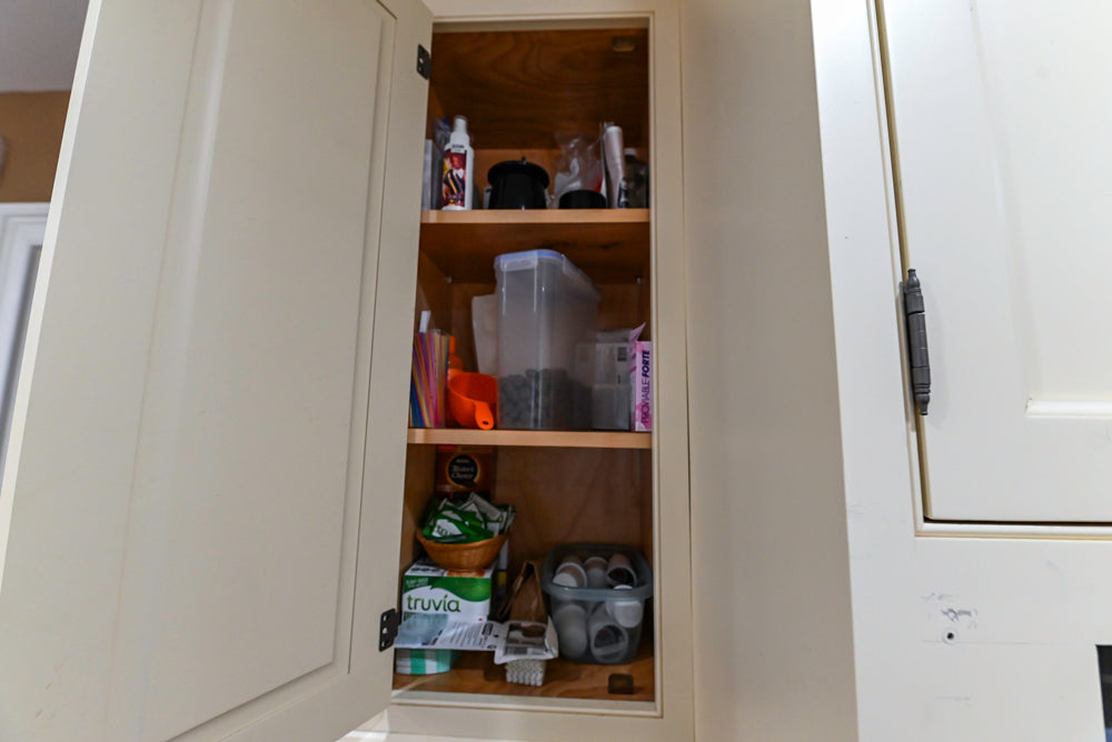 Signature Custom Cabinetry Traditional Cream Kitchen with Dry Bar and Desk Area