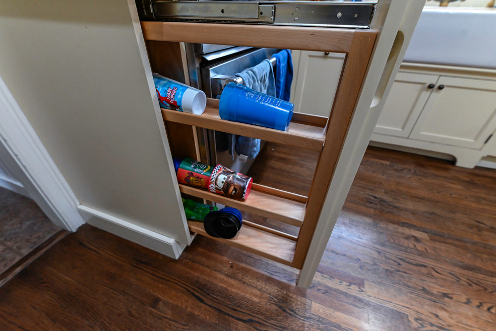 Signature Custom Cabinetry Traditional Cream Kitchen with Dry Bar and Desk Area