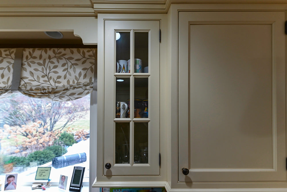 Signature Custom Cabinetry Traditional Cream Kitchen with Dry Bar and Desk Area