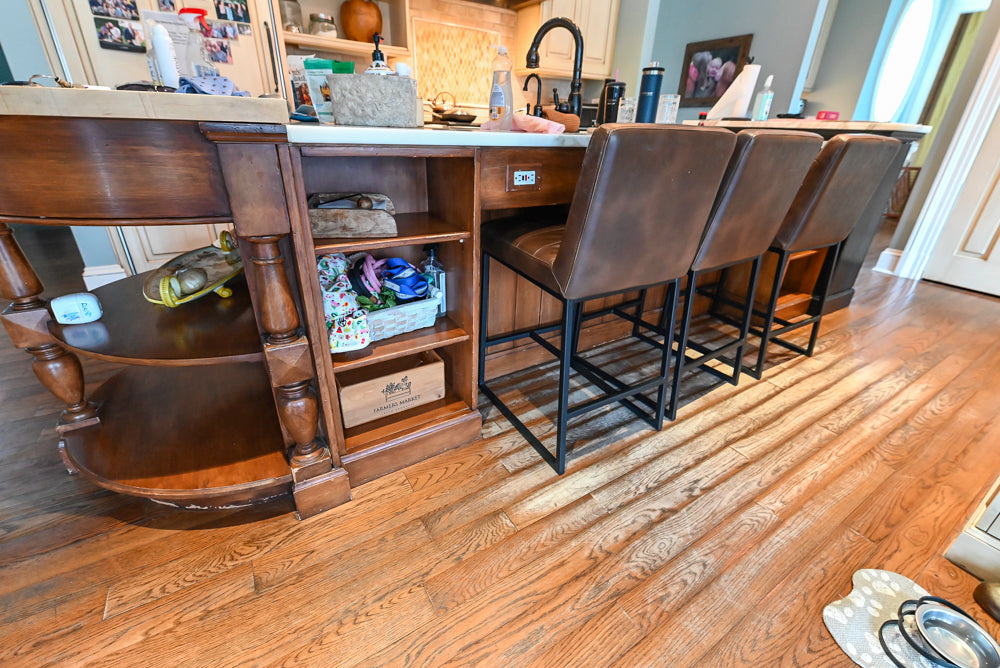 Traditional Cream Kitchen with Island, Wet Bar, Marble Countertops & Appliances