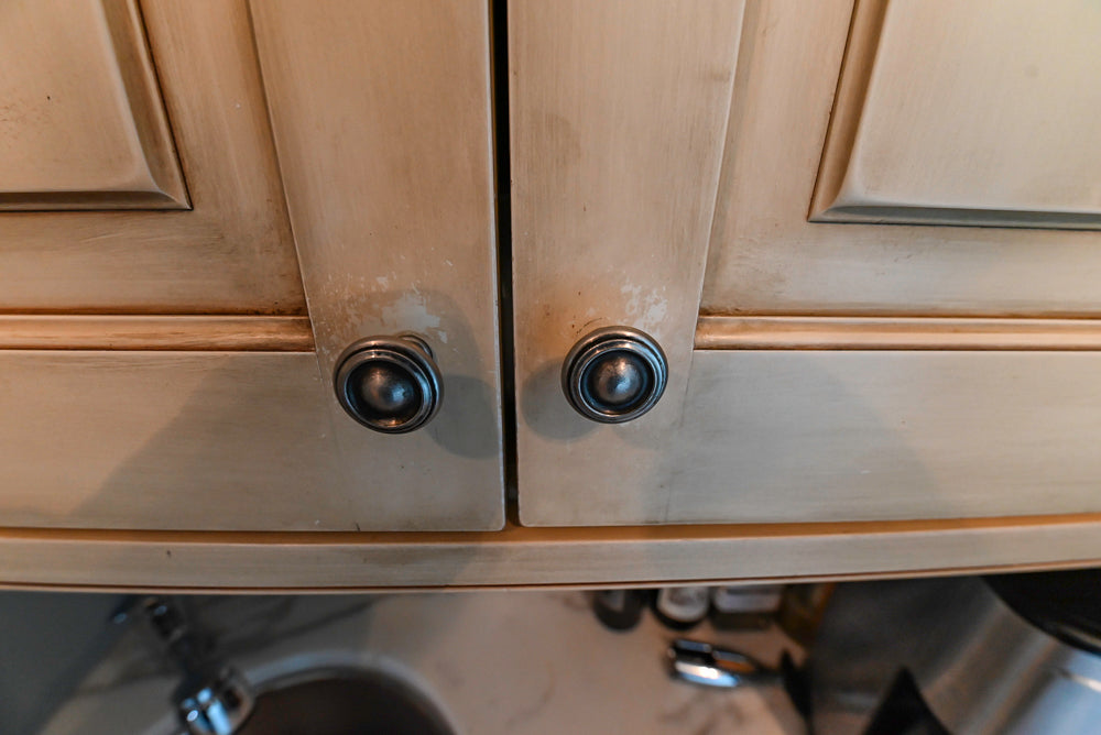 Traditional Cream Kitchen with Island, Wet Bar, Marble Countertops & Appliances