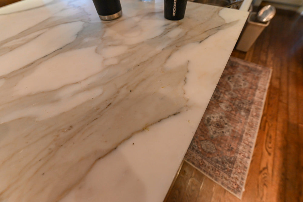 Traditional Cream Kitchen with Island, Wet Bar, Marble Countertops & Appliances