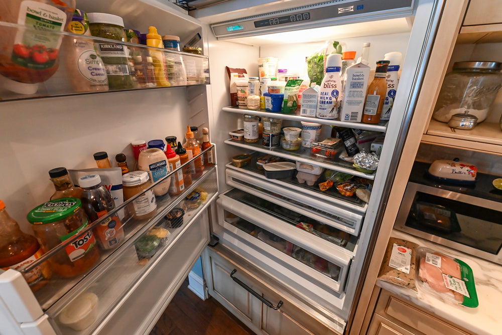 Traditional Cream Kitchen with Island, Wet Bar, Marble Countertops & Appliances
