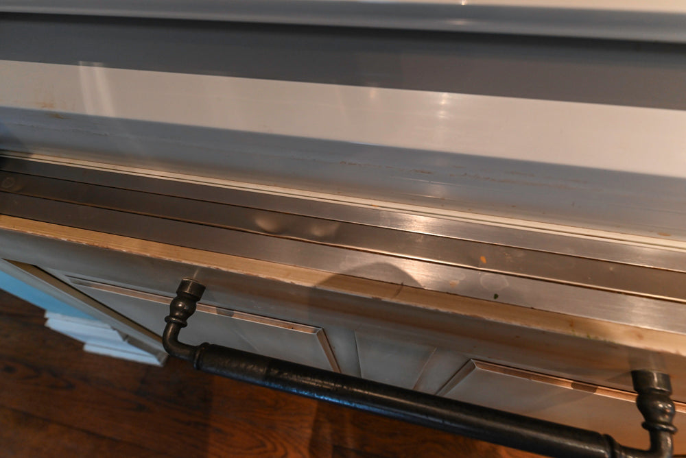 Traditional Cream Kitchen with Island, Wet Bar, Marble Countertops & Appliances