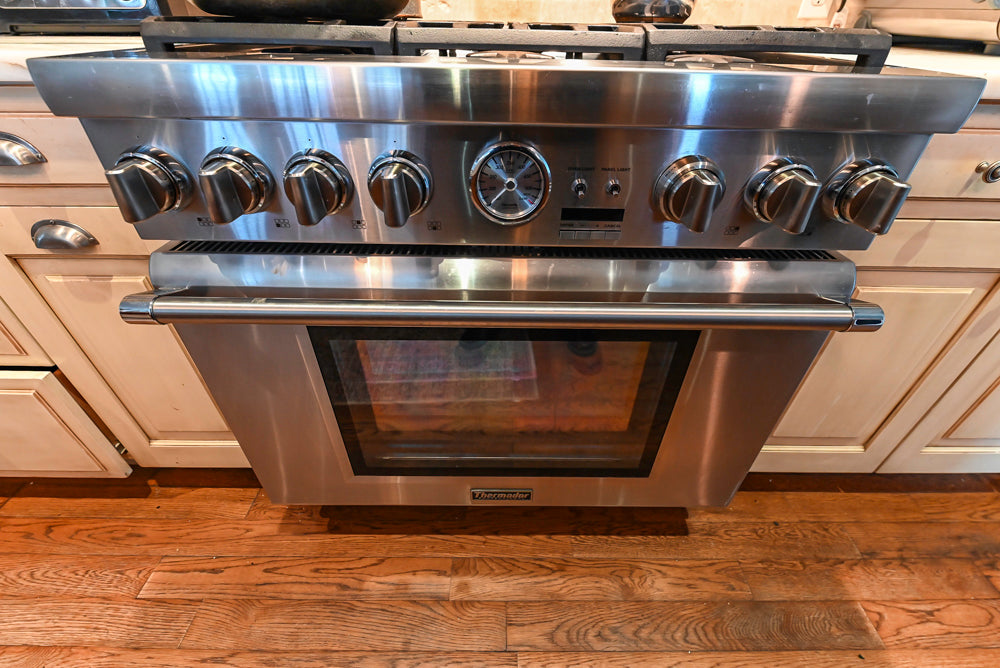 Traditional Cream Kitchen with Island, Wet Bar, Marble Countertops & Appliances