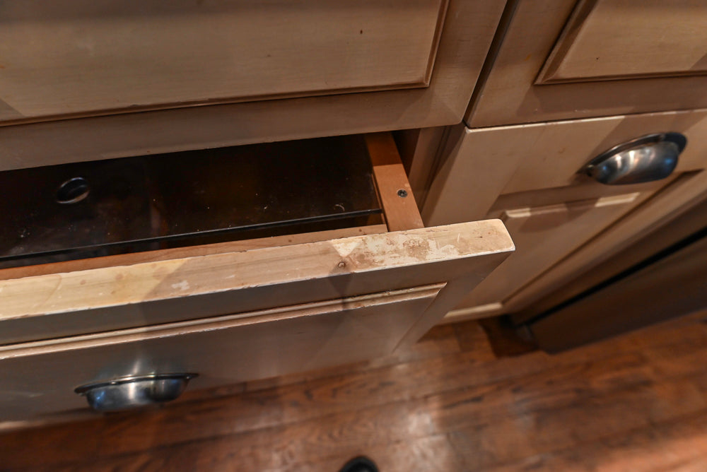 Traditional Cream Kitchen with Island, Wet Bar, Marble Countertops & Appliances