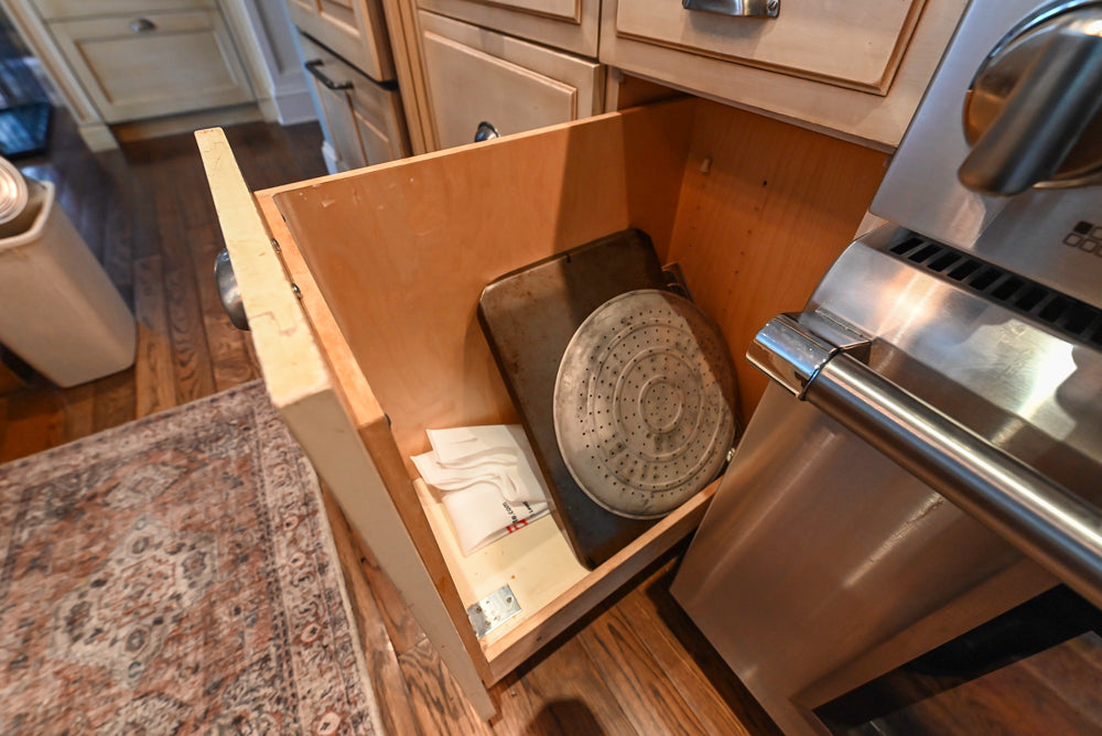Traditional Cream Kitchen with Island, Wet Bar, Marble Countertops & Appliances