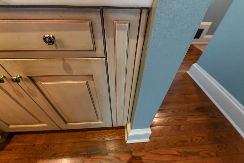 Traditional Cream Kitchen with Island, Wet Bar, Marble Countertops & Appliances