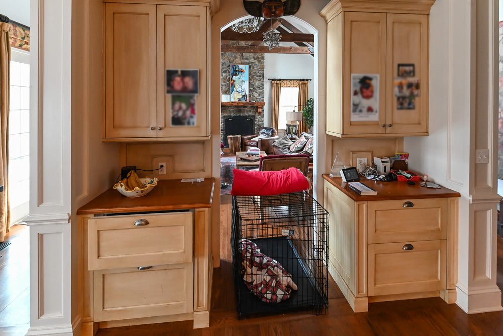 Traditional Cream Kitchen with Island, Wet Bar, Marble Countertops & Appliances