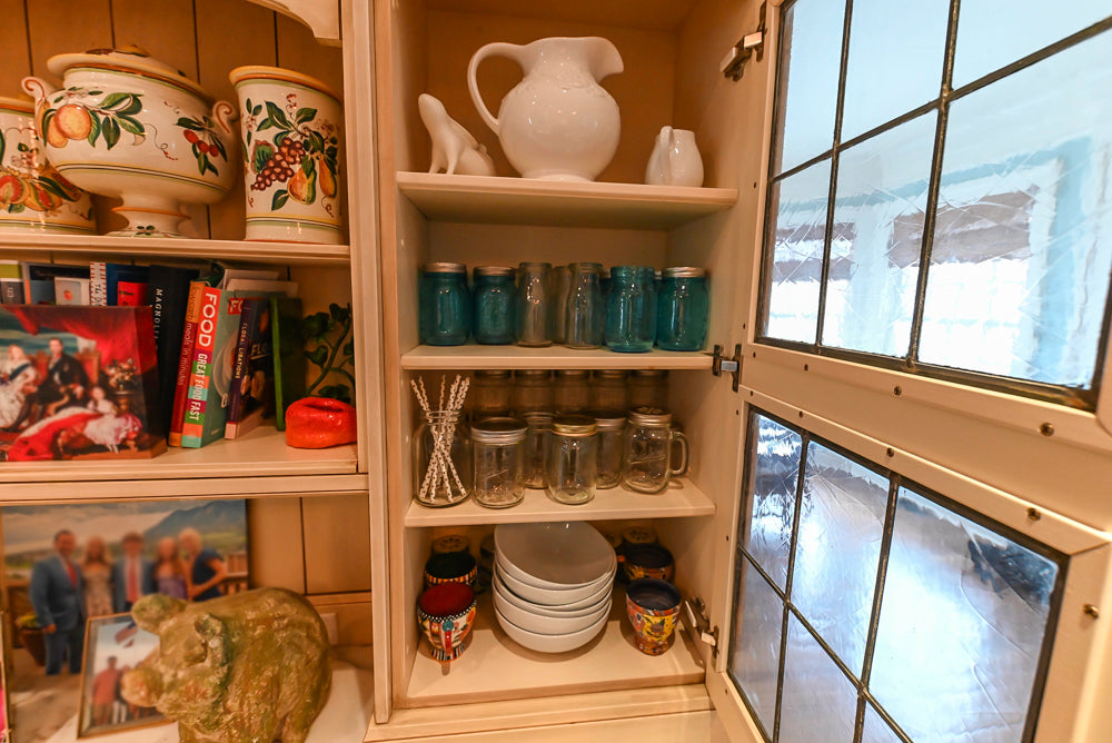 Traditional Cream Kitchen with Island, Wet Bar, Marble Countertops & Appliances