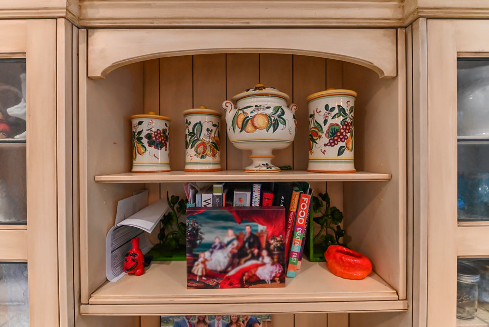 Traditional Cream Kitchen with Island, Wet Bar, Marble Countertops & Appliances