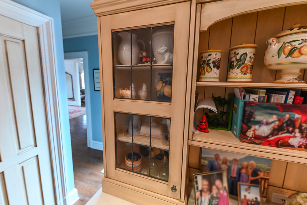 Traditional Cream Kitchen with Island, Wet Bar, Marble Countertops & Appliances