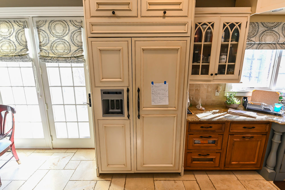Signature Custom Cabinetry Traditional Multi-Tone Kitchen with Island, Dry Bar & Appliances