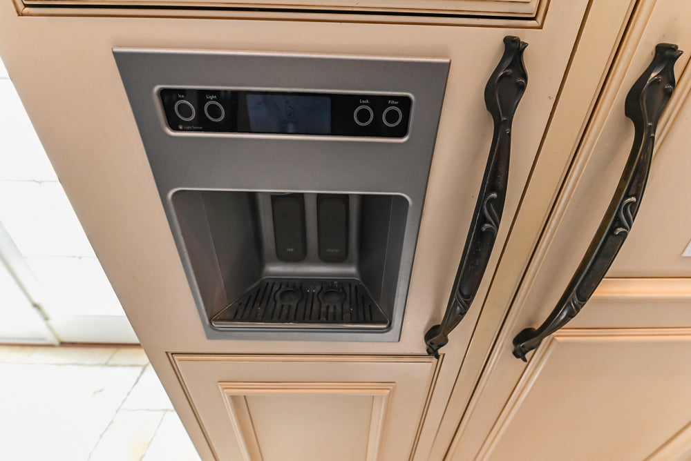 Signature Custom Cabinetry Traditional Multi-Tone Kitchen with Island, Dry Bar & Appliances