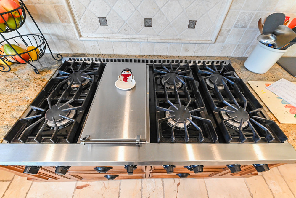 Signature Custom Cabinetry Traditional Multi-Tone Kitchen with Island, Dry Bar & Appliances