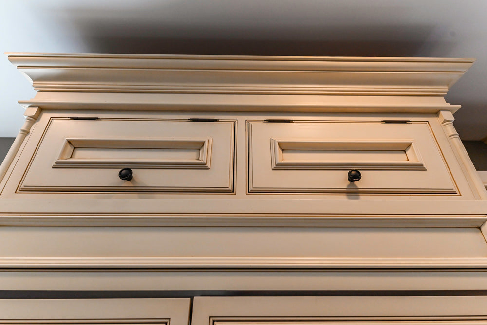 Signature Custom Cabinetry Traditional Multi-Tone Kitchen with Island, Dry Bar & Appliances