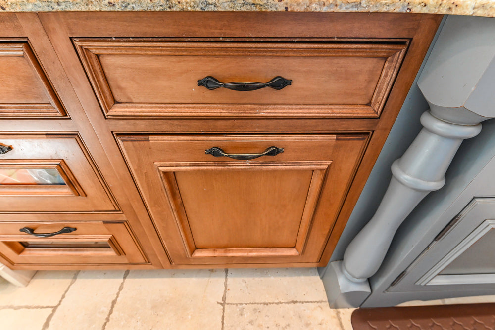 Signature Custom Cabinetry Traditional Multi-Tone Kitchen with Island, Dry Bar & Appliances