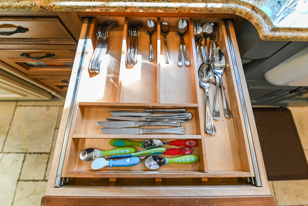 Signature Custom Cabinetry Traditional Multi-Tone Kitchen with Island, Dry Bar & Appliances