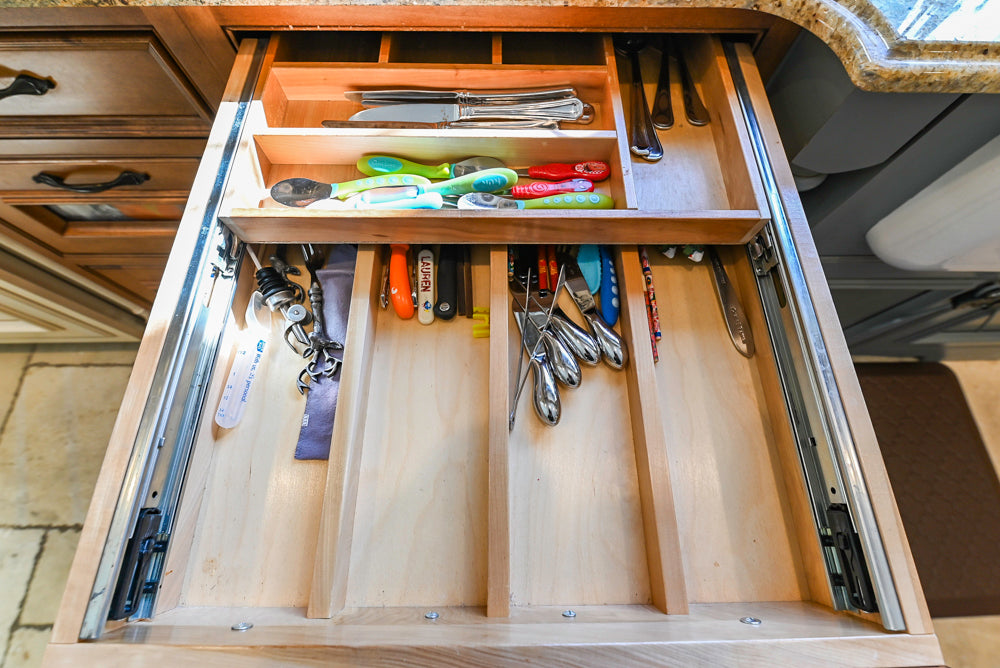 Signature Custom Cabinetry Traditional Multi-Tone Kitchen with Island, Dry Bar & Appliances