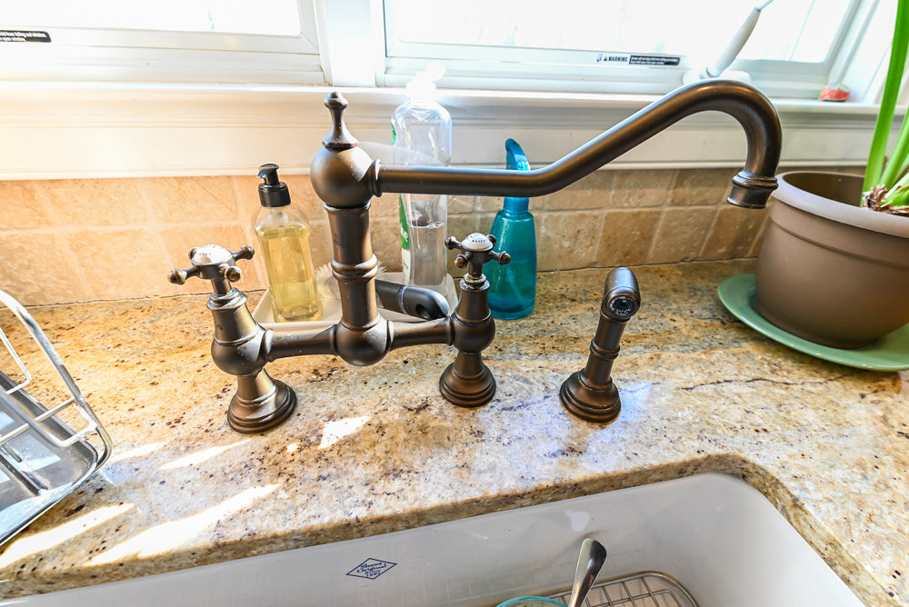 Signature Custom Cabinetry Traditional Multi-Tone Kitchen with Island, Dry Bar & Appliances