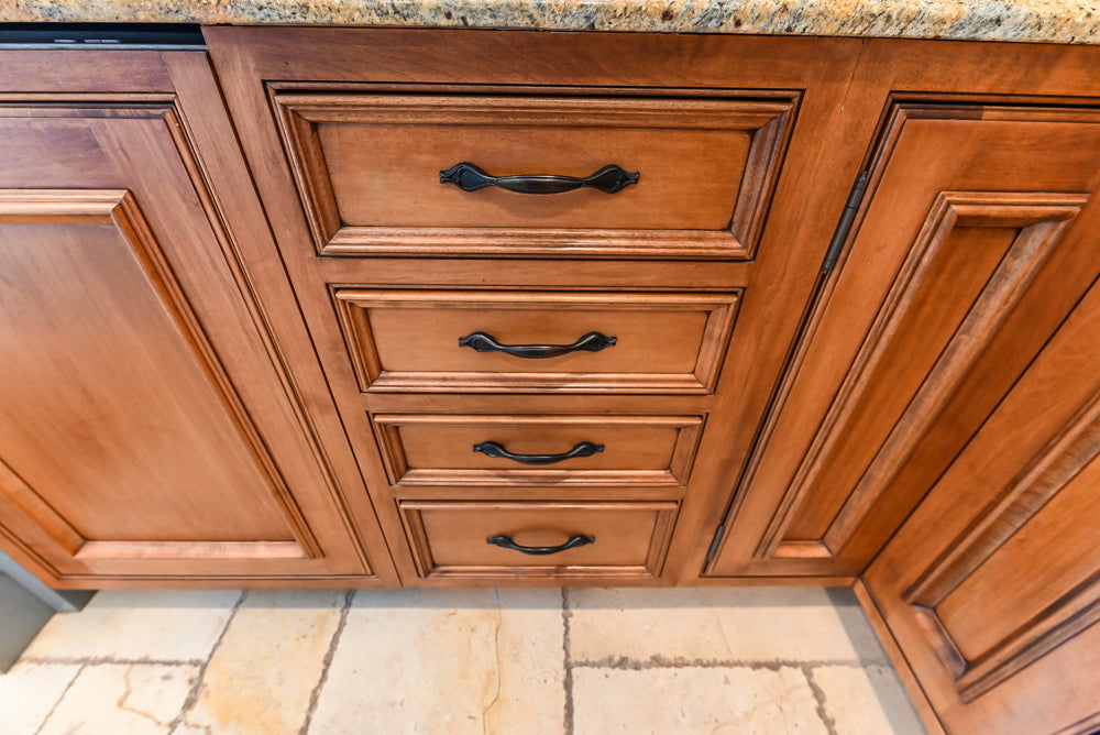 Signature Custom Cabinetry Traditional Multi-Tone Kitchen with Island, Dry Bar & Appliances