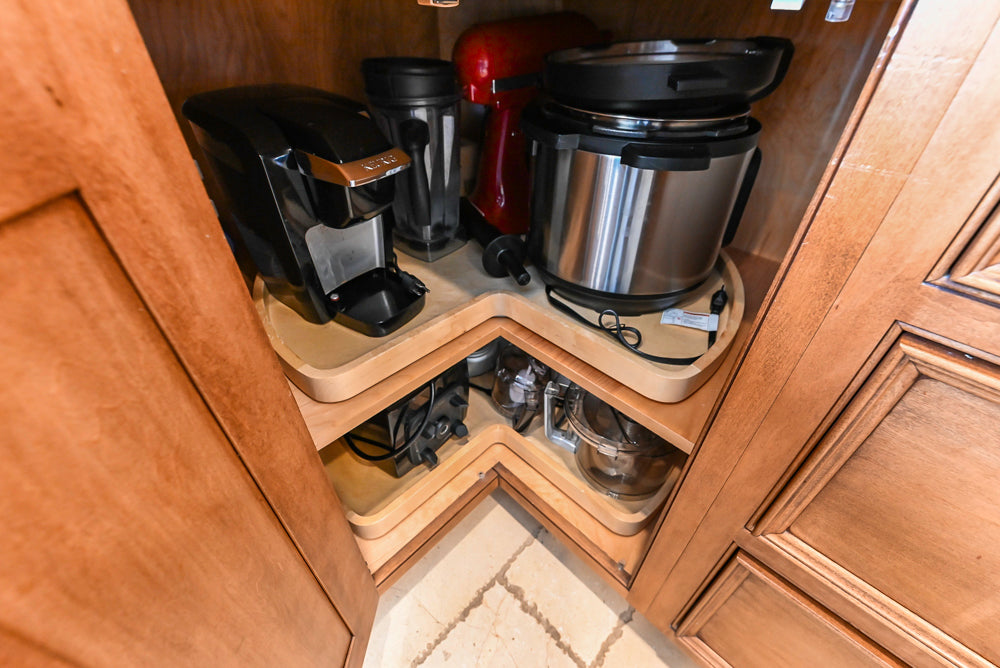 Signature Custom Cabinetry Traditional Multi-Tone Kitchen with Island, Dry Bar & Appliances