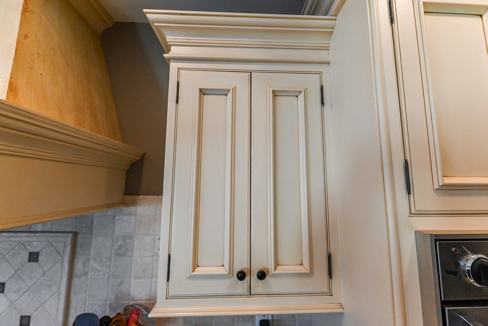 Signature Custom Cabinetry Traditional Multi-Tone Kitchen with Island, Dry Bar & Appliances