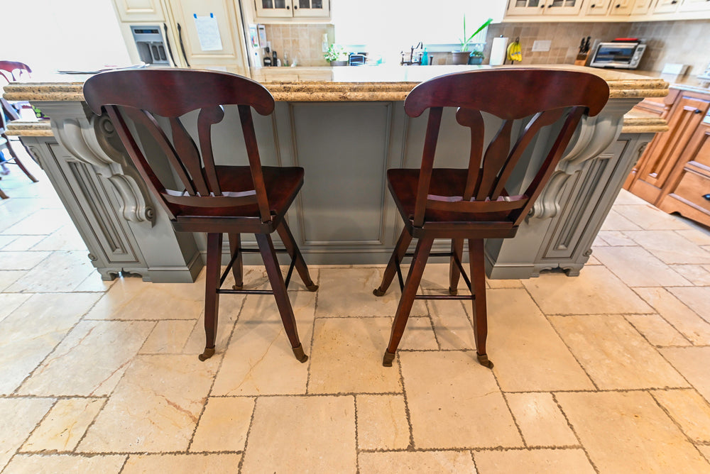 Signature Custom Cabinetry Traditional Multi-Tone Kitchen with Island, Dry Bar & Appliances
