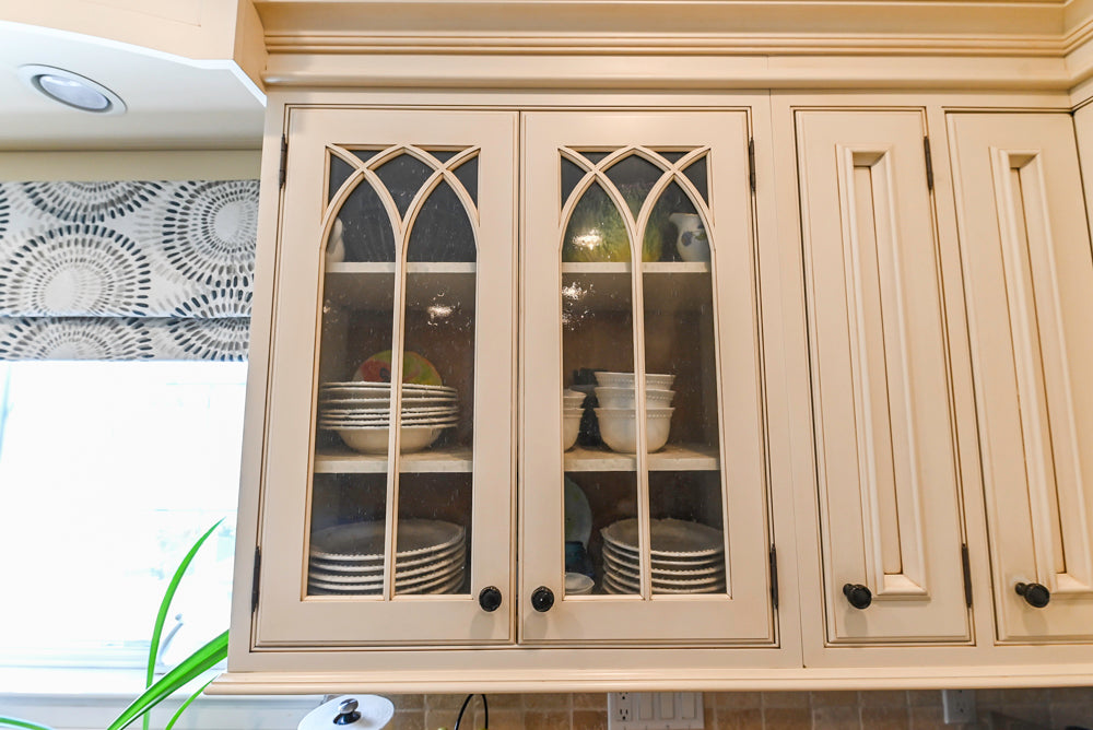 Signature Custom Cabinetry Traditional Multi-Tone Kitchen with Island, Dry Bar & Appliances