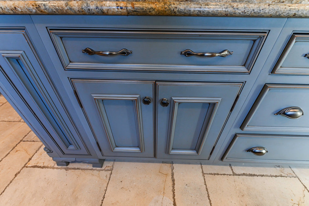 Signature Custom Cabinetry Traditional Multi-Tone Kitchen with Island, Dry Bar & Appliances