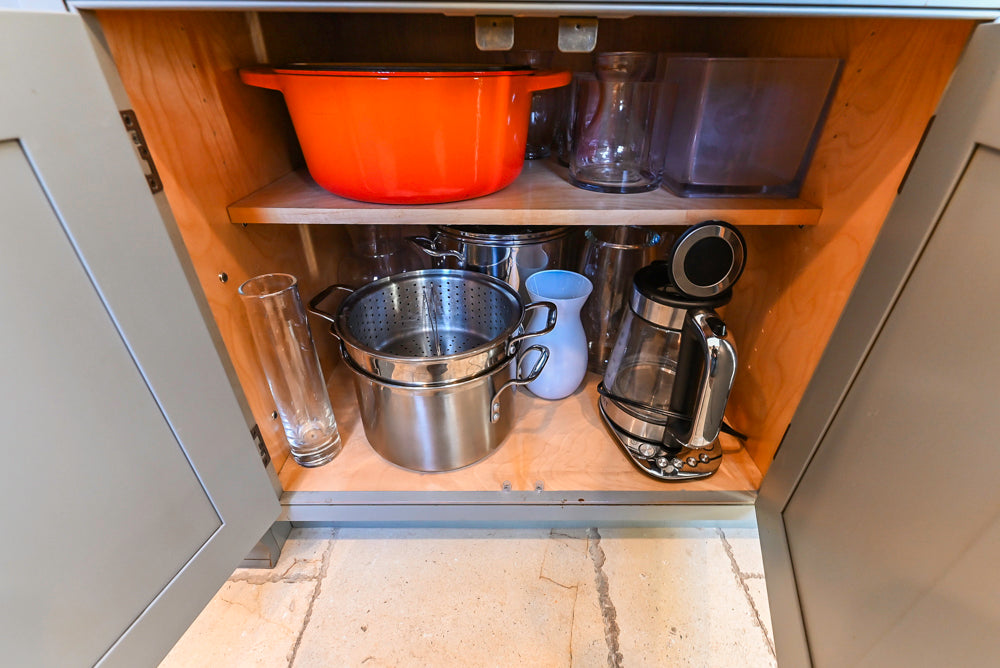 Signature Custom Cabinetry Traditional Multi-Tone Kitchen with Island, Dry Bar & Appliances