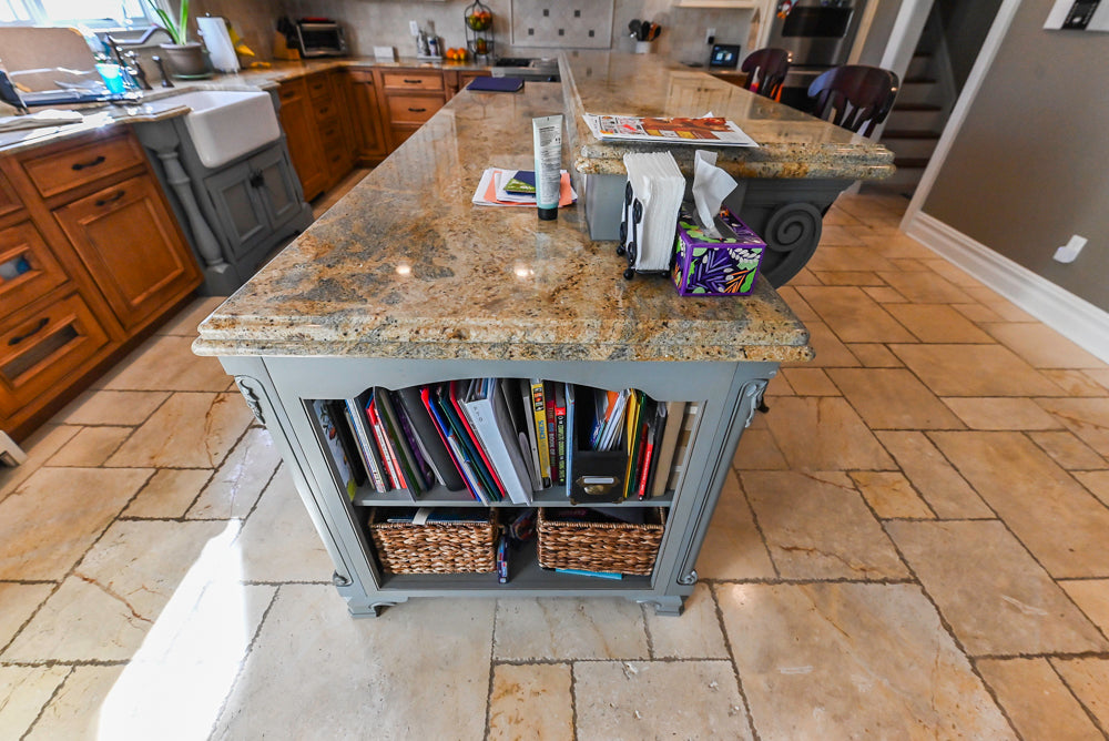 Signature Custom Cabinetry Traditional Multi-Tone Kitchen with Island, Dry Bar & Appliances