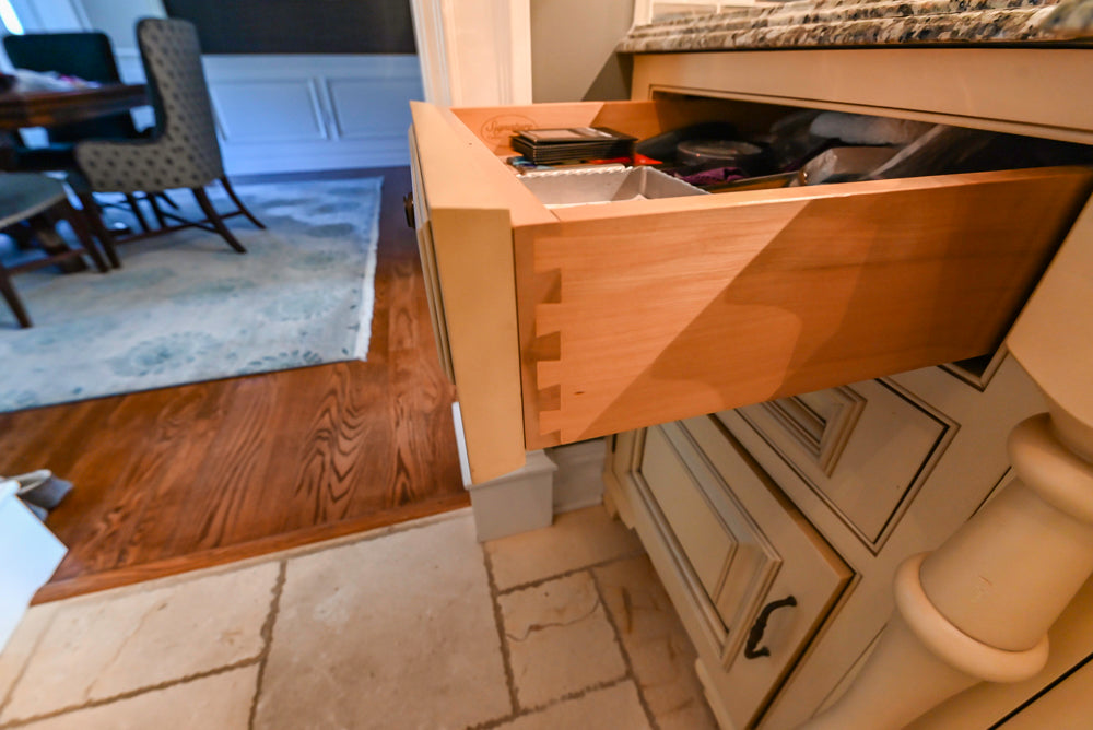 Signature Custom Cabinetry Traditional Light Brown Butler's Pantry with Prep Sink