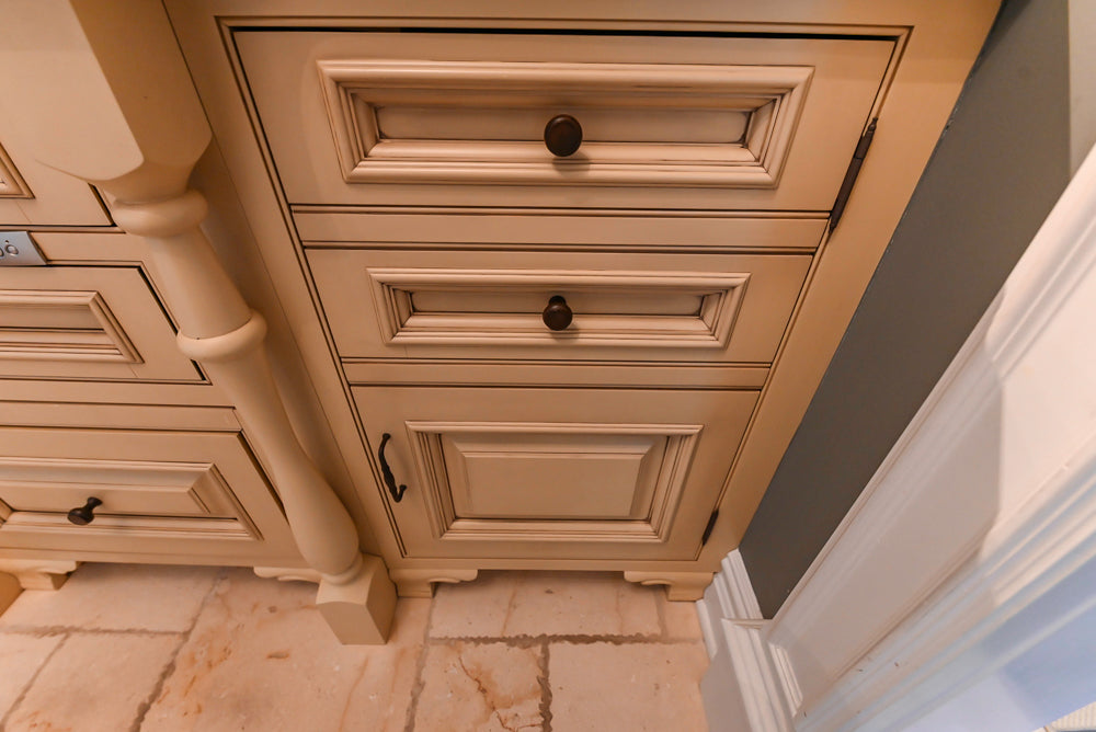 Signature Custom Cabinetry Traditional Light Brown Butler's Pantry with Prep Sink